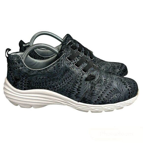 NurseMates Shoes - NurseMates Velocity 2000159 Women's Black Leather Lace Up Low Top Shoes Size 9M